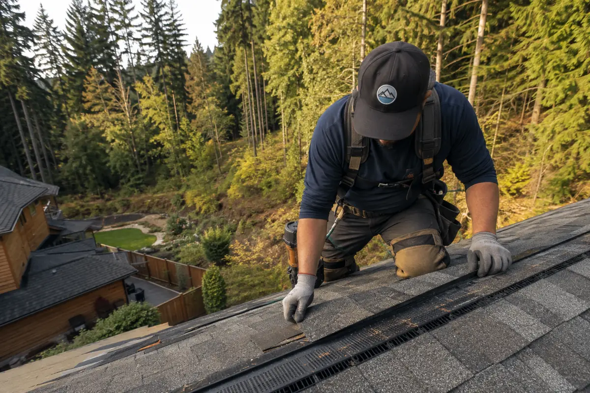 Class A Fire-Rated Roofing underway on a property in Issaquah, WA